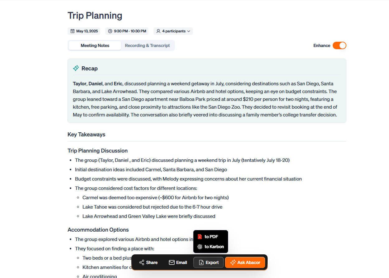 Connecting Karbon to Abacor