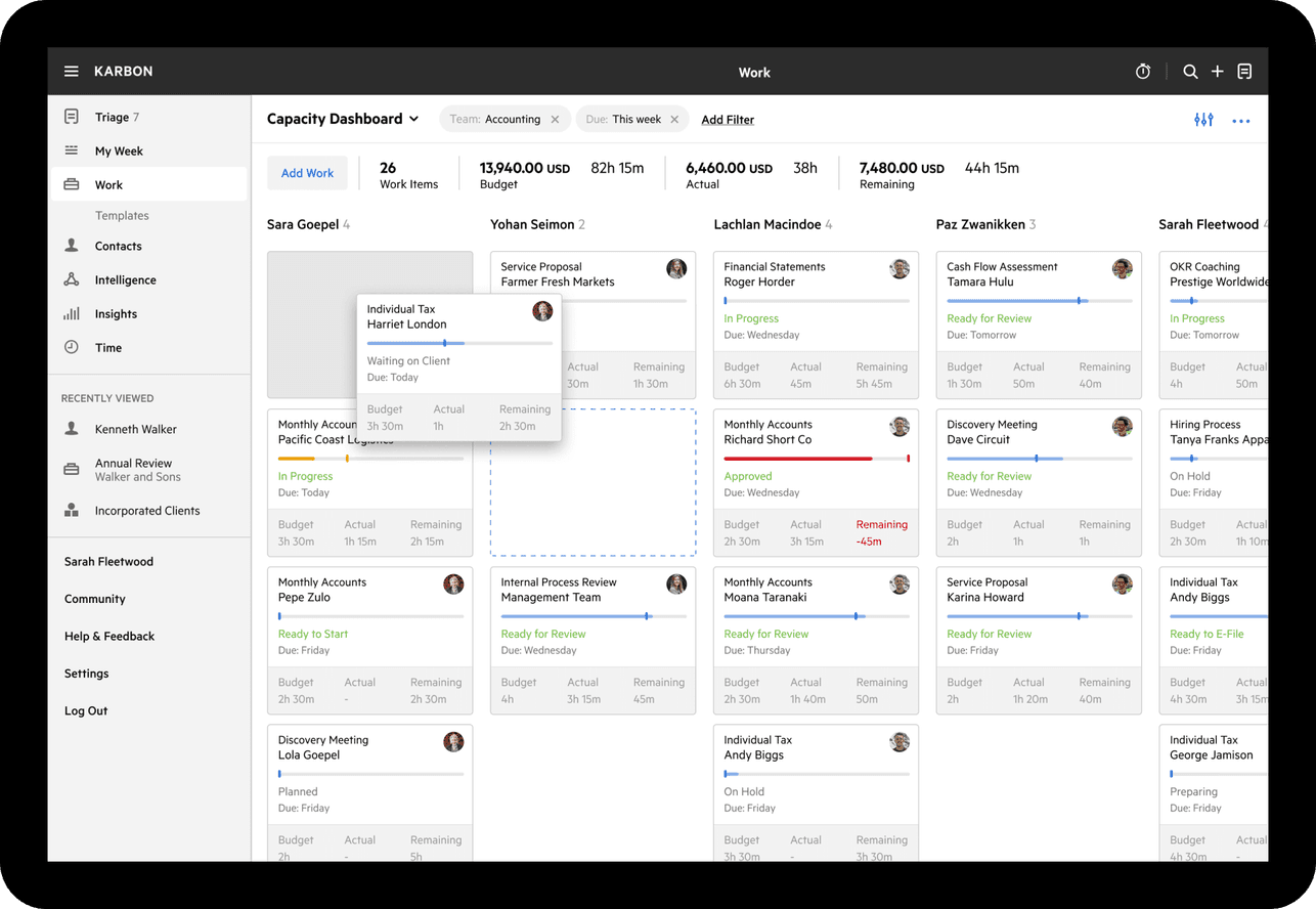 TaxDome vs Karbon practice management software